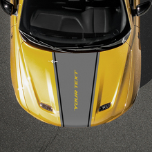Verjüngter Streifen Kundenspezifischer Text Motorhauben-Vinylaufkleber für Dodge Hornet_3
