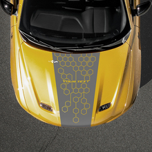 Honigwaben-Custom-Text-Motorhauben-Streifen-Aufkleber für Dodge Hornet_3