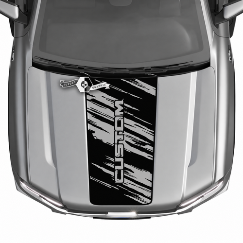 CUSTOM Vertical Torn Hood Panel Motorhaube Vinylaufkleber für Ford Ranger
