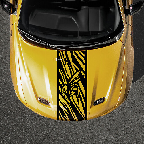 Hornet-Logo Haubenstreifen Vinyl-Aufkleber für Dodge Hornet