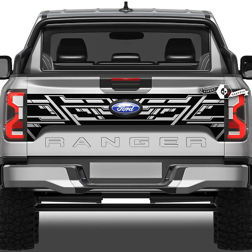 Geometrischer Stil Heckklappen Vinylaufkleber für Musclecar Ranger