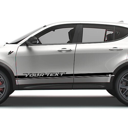 Dekorative individuelle Seitenstreifen aus Vinyl-Aufkleber für Dodge Hornet