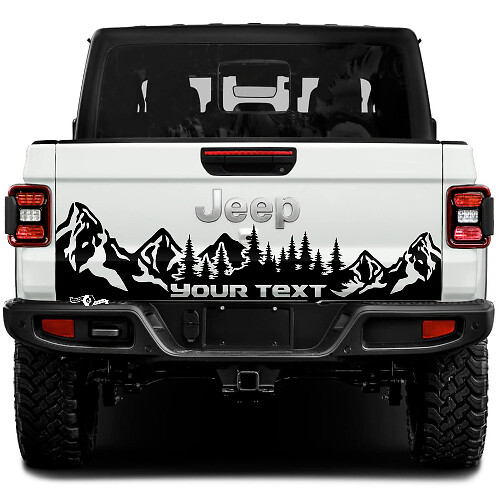 Jeep Gladiator Wrap Wald Berge Aufkleber Aufkleber Vinyl Grafiken Heckklappe Bett Vinyl Aufkleber Aufkleber
