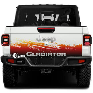 Jeep Gladiator Wrap Mud Aufkleber Vinyl Graphics Tailgate Bed Vinyl Aufkleber Farbverlauf 3 Farben
