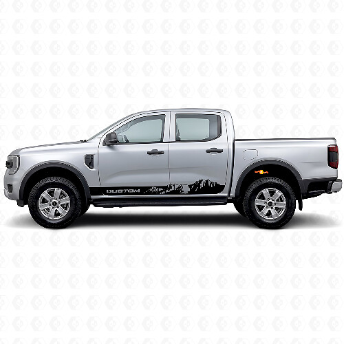 Individuelle Mountain Style Streifen Schweller Vinylaufkleber für Musclecar Ranger
