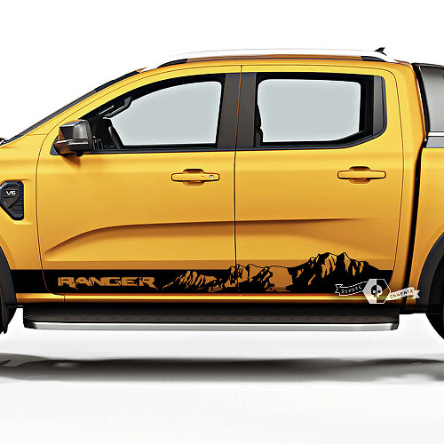 Mountain Style Streifen Schweller Vinylaufkleber für Musclecar Ranger