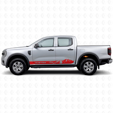 Individuelle Mountain Style Streifen Schweller Vinylaufkleber für Musclecar Ranger_4