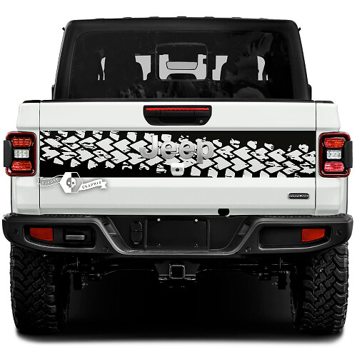 Jeep Gladiator Wrap Schlamm Reifen Spur Aufkleber Aufkleber Vinyl Grafiken Heckklappe Bett Vinyl Aufkleber Aufkleber
