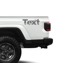 Benutzerdefinierte Text Berge Seiten Vinyl Aufkleber Sticker für Jeep Gladiator 2