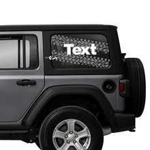 Paar Jeep Wrangler Unlimited Seitentür-Fenster-Reifenspur-Aufkleber, Jeep-Logo, Vinyl-Grafiken, 2 Farben
 3