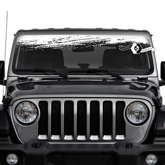 Jeep Wrangler Unlimited Windschutzscheiben-Schlammspritzer-Aufkleber, Vinyl-Grafiken
