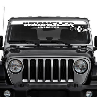 Jeep Wrangler Unlimited Windschutzscheiben-Logo-Aufkleber, Vinyl-Grafiken
