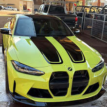 Motorhaube CSL Style Vinyl-Aufkleber Streifen für 2021+ BMW M4 M3 G80 G82 G83 3