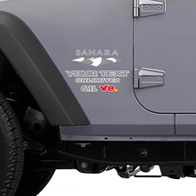 Sahara 6,1L V8 Mountain Style Seiten-Vinylaufkleber für Jeep Wrangler Unlimited_2
