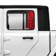 Paar Jeep Gladiator-Türen, Fenster, USA-Flagge, zerstörte Aufkleber, Vinyl-Grafiken
 3