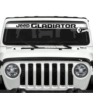 Jeep Gladiator Windschutzscheiben-Logo-Zierlinien-Aufkleber, Vinyl-Grafiken
