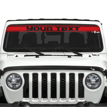 Individuelle Text-Zierleisten Windschutzscheiben Vinylaufkleber für Jeep Gladiator 3