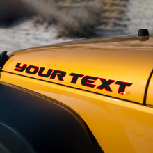 Kontur-Schriftzug Motorhauben Vinyl-Aufkleber für Jeep Wrangler 2