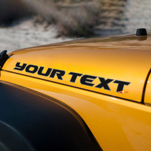 Kontur-Schriftzug Motorhauben Vinyl-Aufkleber für Jeep Wrangler 3