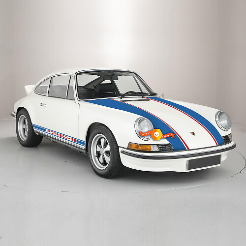 Vinyl-Aufkleber-Set im klassischen Stil für Motorhauben- und Seitestreifen für Porsche 911