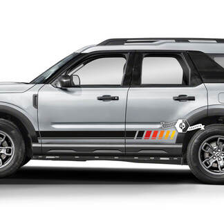 2x Ford Bronco Rocker Panel Side Logo SunSet Line Aufkleber Aufkleber

