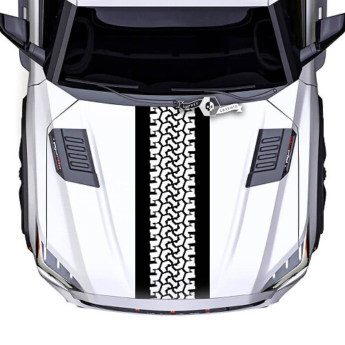 Toyota Sequoia Hood Tire Track Off Road Mud Vinyl Aufkleber Aufkleber passend für Toyota Sequoia
