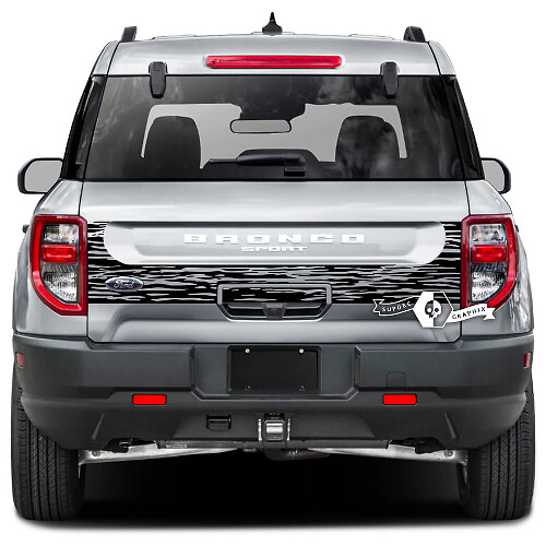 Ford Bronco Tailgate Bed Dazzle Paint Splash Wrap Aufkleber Aufkleber
