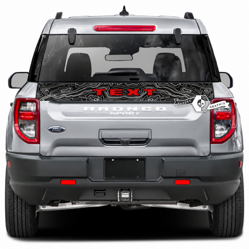 Musclecar horse Tailgate Bed Trim Stripe Logo Topographic Map Wrap Decals Sticker 2 ColorsVehicle Parts & Accessories, Car Tuning & Styling, Body & Exterior Styling!
