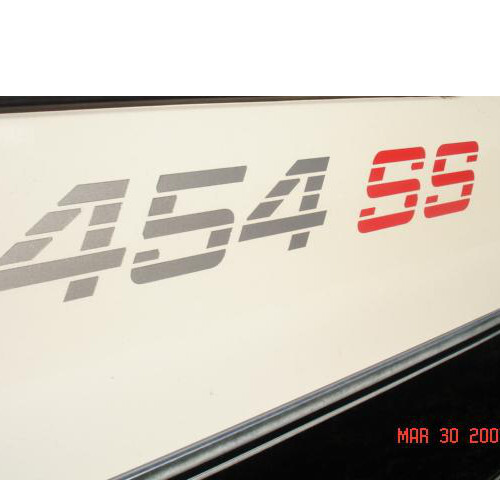 454 SS Seitenwand Vinyl-Aufkleber-Set für Chevrolet Truck 1990-1993