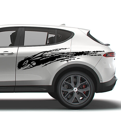 Hornet-Logo Schlamm-Spritz-Seiten-Vinyl-Aufkleber-Kit für Dodge Hornet