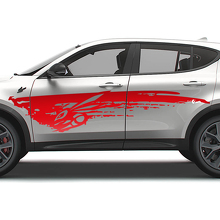 Hornet-Logo Schmutzfänger Türseiten Vinyl-Aufkleber Set für Dodge Hornet_3