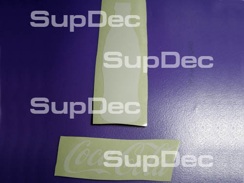 Coca-Cola Stil Flasche und Logo Vinyl Aufkleber Sticker