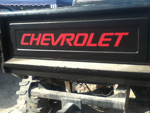 Chevrolet Schriftzug Heckklappen Vinylaufkleber für Chevrolet S-10