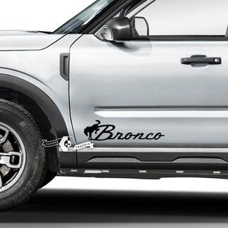Paar Ford Bronco Doors Side Bronco Logo Vinyl Aufkleber Aufkleber Grafiken
