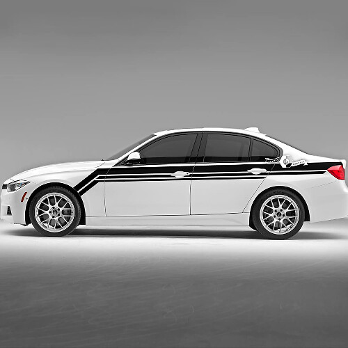 Paar BMW Hood Doors Side Stripes Rally Motorsport Rear Fender Vinyl Aufkleber Aufkleber F30 G20
