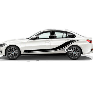 BMW Performance 2 x Seitenstreifen Vinyl Aufkleber Aufkleber BMW 1 3 5 7  Serie x4 x5 x6