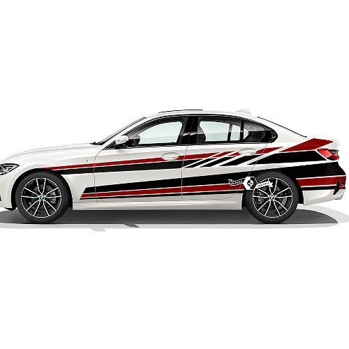 Paar BMW Hood Doors Side Wrap Rally Motorsport Trim Rear Fender Vinyl Aufkleber Aufkleber F30 G20 2 Farben
