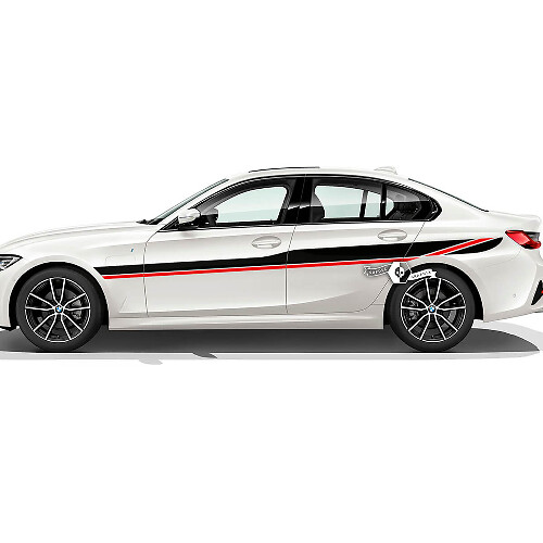 Paar BMW Side Rally Motorsport Hood Doors Up Rear Fender Vinyl Aufkleber Aufkleber F30 G20 2 Farben
