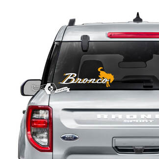 Ford Bronco Heckscheiben-Logo-Grafikaufkleber, 2 Farben
