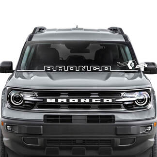 Ford Bronco Fenster-Windschutzscheiben-Logo-Zierstreifen-Grafikaufkleber

