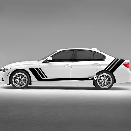 Paar BMW Türen Linien Seitenstreifen Rally Motorsport Trim Vinyl Aufkleber Aufkleber F30 G20
