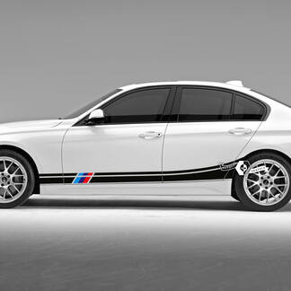 Paar BMW Türen Seitenstreifen Rally Motorsport Trim Vinyl Aufkleber Aufkleber F30 G20 M Farben
