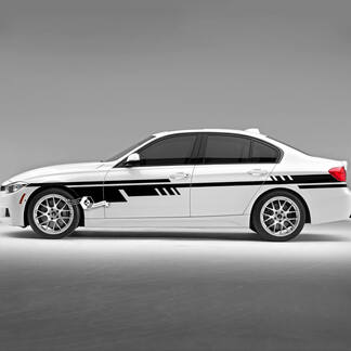 Paar BMW Doors Lines Up Side Stripes Rally Motorsport Trim Modern Vinyl Decal Sticker F30 G20
