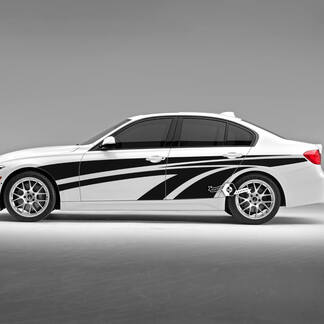 Paar BMW Türen Linien Seitenstreifen Fender Rally Motorsport Modern Vinyl Aufkleber Aufkleber F30 G20
