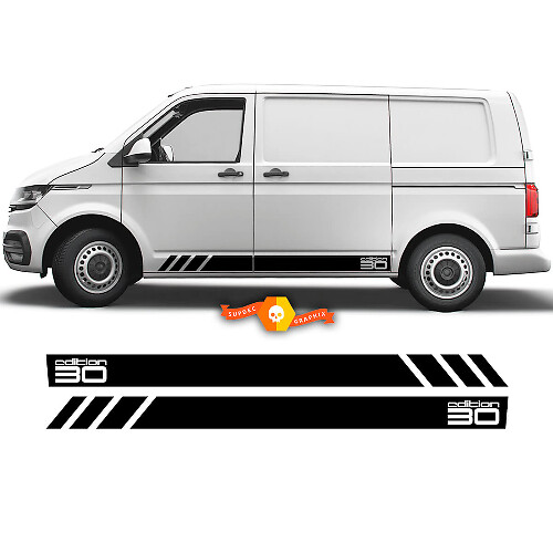 Edition 30 Seitenstreifen Vinyl-Aufkleber für Volkswagen Transporter Multivan California