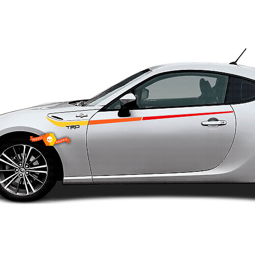 TRD Vintage-Stil Seitenstreifen Vinyl-Aufkleber für Toyota GT86