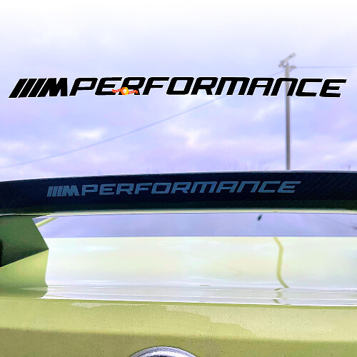 M Performance Style Heckspoiler Vinyl Aufkleber für BMW G80 G82