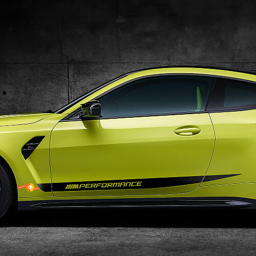 BMW M4 M3 G82 G83 M Performance Seitentüren Streifen M Vinyl-Aufkleber
