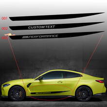 BMW M4 M3 G82 G83 M Performance Seitentüren Streifen M Vinyl-Aufkleber
 2