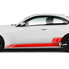 Paar BMW M2 M240 G42 F22 F87 M Performance Rocker Panel Seitenstreifen Türen Streifen Vinyl Aufkleber Aufkleber
 2